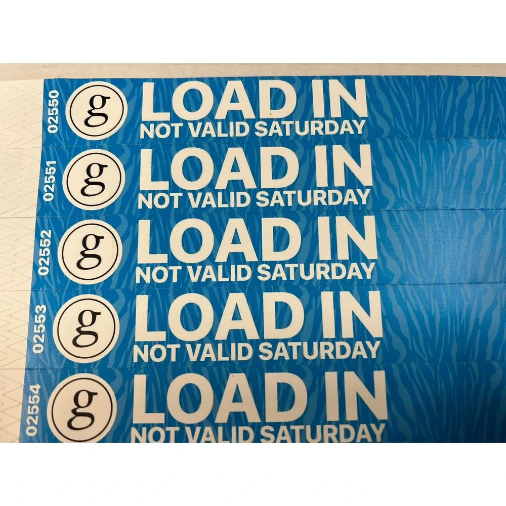 Garth Brooks Paper Wristbands Local Crew set of 5 Fan Favorite‎